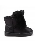 Children's ankle boot in mixed materials