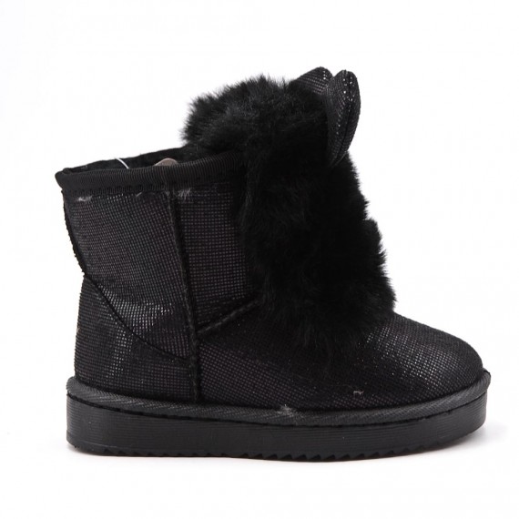 Children's ankle boot in mixed materials