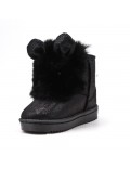 Children's ankle boot in mixed materials