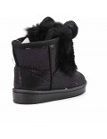 Children's ankle boot in mixed materials