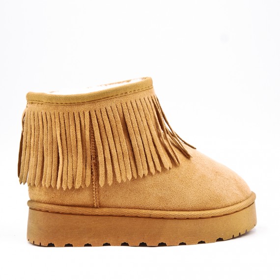 Children's ankle boot in mixed materials