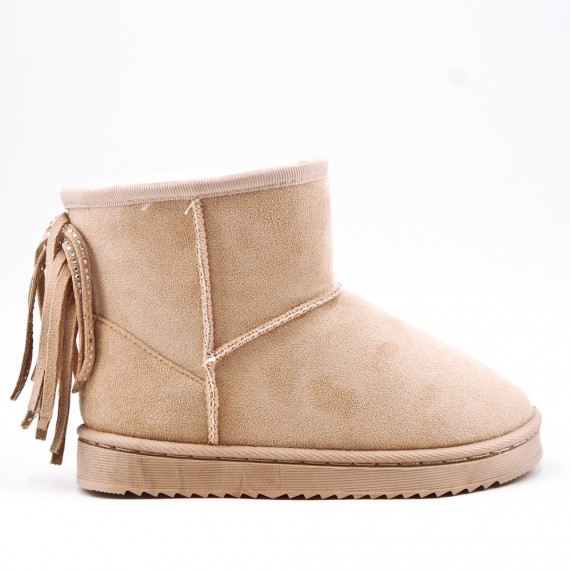 Children's ankle boot in mixed materials