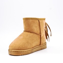 Children's ankle boot in mixed materials