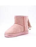 Children's ankle boot in mixed materials