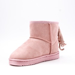 Children's ankle boot in mixed materials