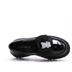 Ballerine fille en simili cuir 