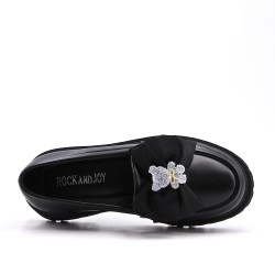 Ballerine fille en simili cuir 