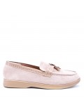 Women's mocassin in faux suede 