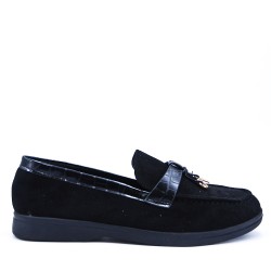 Women's mocassin in faux suede 