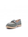 Women's mocassin in faux suede 