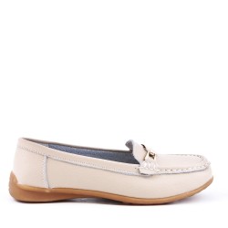 Women's mocassin in faux suede 