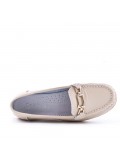 Women's mocassin in faux suede 