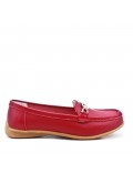 Women's mocassin in faux suede 