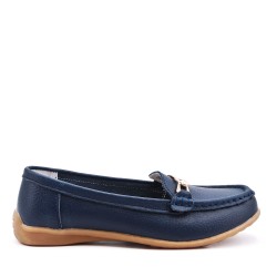 Women's mocassin in faux suede 