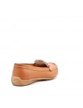 Mocassin en simili daim pour femme