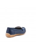 Women's mocassin in faux suede 