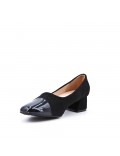 Two-material low heel pump