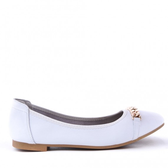 Ballerine confort en simili cuir