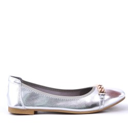 Ballerine confort en simili cuir