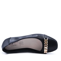 Ballerine confort en cuir