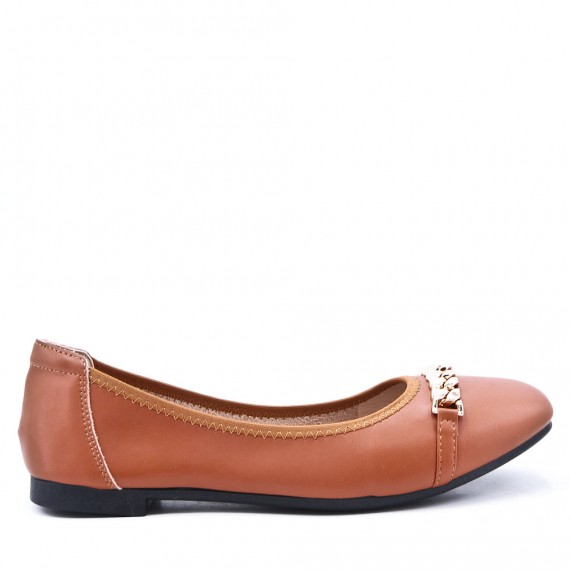 Ballerine confort en simili cuir