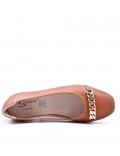 Ballerine confort en simili cuir