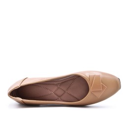 Comfort ballerina in faux leather