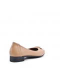 Ballerine confort en simili cuir