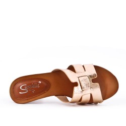 Women's heeled clog sandal