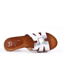 Women's heeled clog sandal