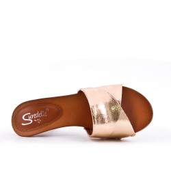 Women's heeled clog sandal