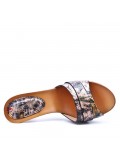 Women's heeled clog sandal