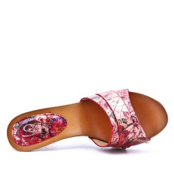 Women's heeled clog sandal