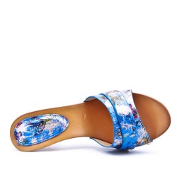 Women's heeled clog sandal