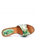 Women's heeled clog sandal