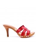 Women's heeled clog sandal