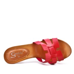 Women's heeled clog sandal