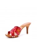 Women's heeled clog sandal