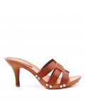 Women's heeled clog sandal