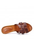 Women's heeled clog sandal