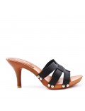 Women's heeled clog sandal