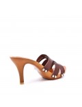 Women's heeled clog sandal