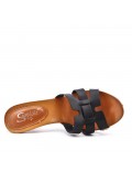 Women's heeled clog sandal