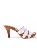 Women's heeled clog sandal