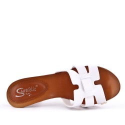 Women's heeled clog sandal