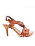 Women's heeled clog sandal