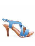 Women's heeled clog sandal