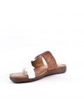 Comfort sandal in faux leather