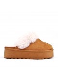 Women's faux fur slipper