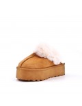 Women's faux fur slipper